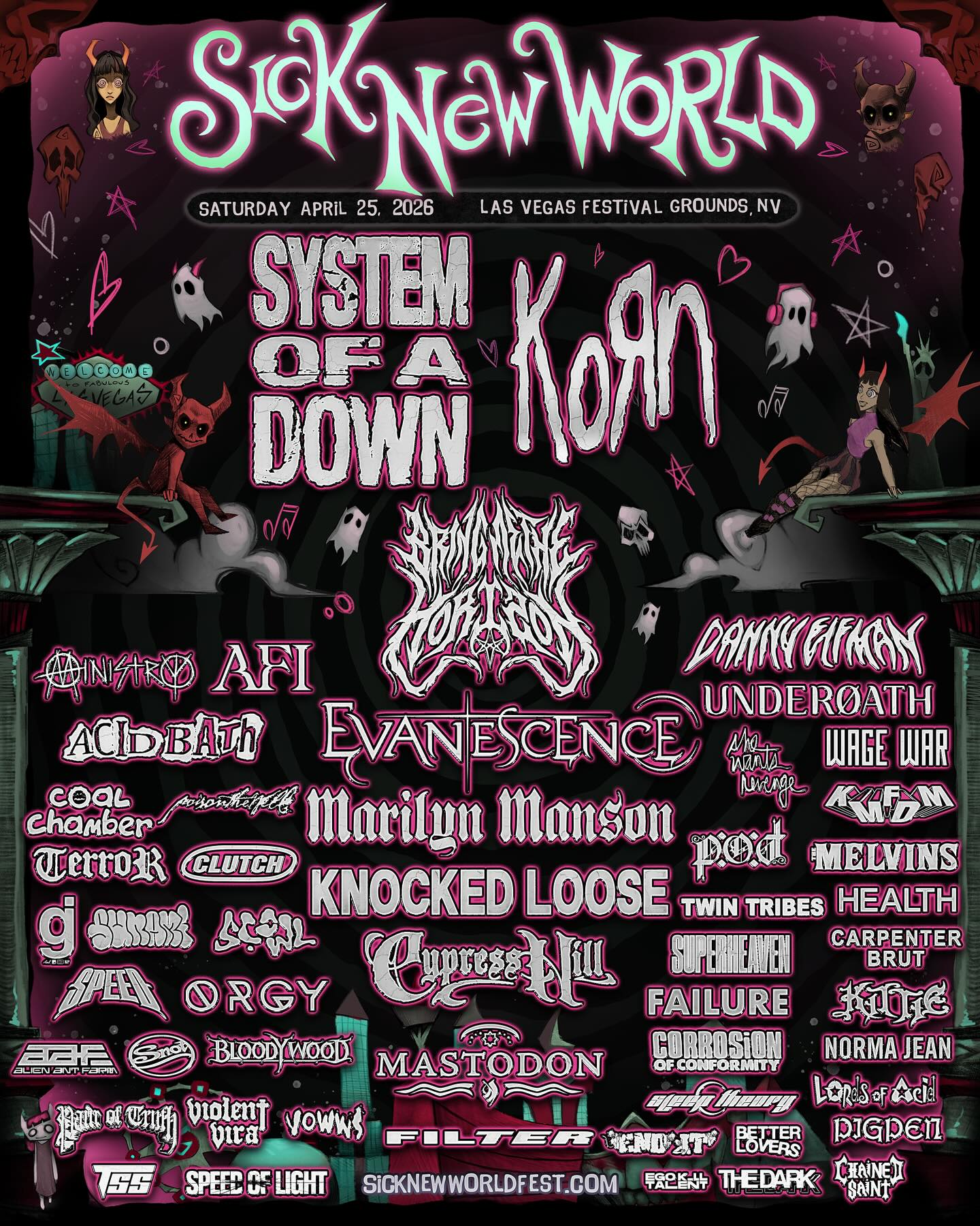 Poison The Well Peace in Place Tour Poster 2026