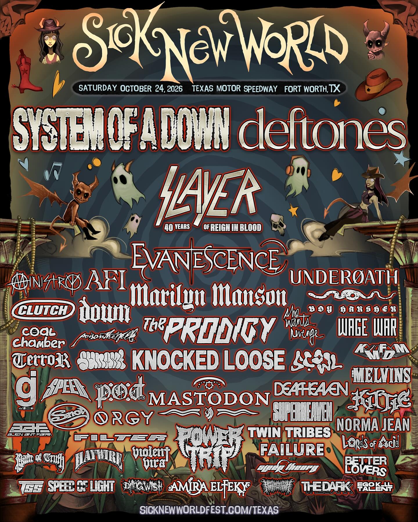 Poison The Well Peace in Place Tour Poster 2026
